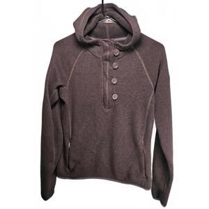 The North‎ Face Gray Crescent Sunshine Sweater Fleece Hoodie Women's Medium